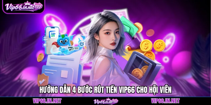 Hướng dẫn 4 bước rút tiền VIP66 cho hội viên